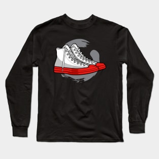 Egret Red Midsole Sneaker Long Sleeve T-Shirt